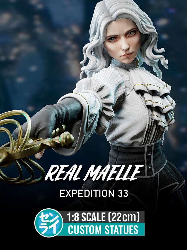 Real Maelle - Expedition 33 | Custom Statue 3D printed figure