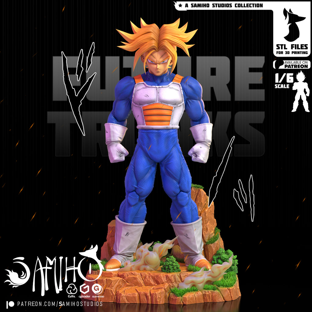 Future Trunks - Dragon Ball Z | Custom Statue 3D printed figure