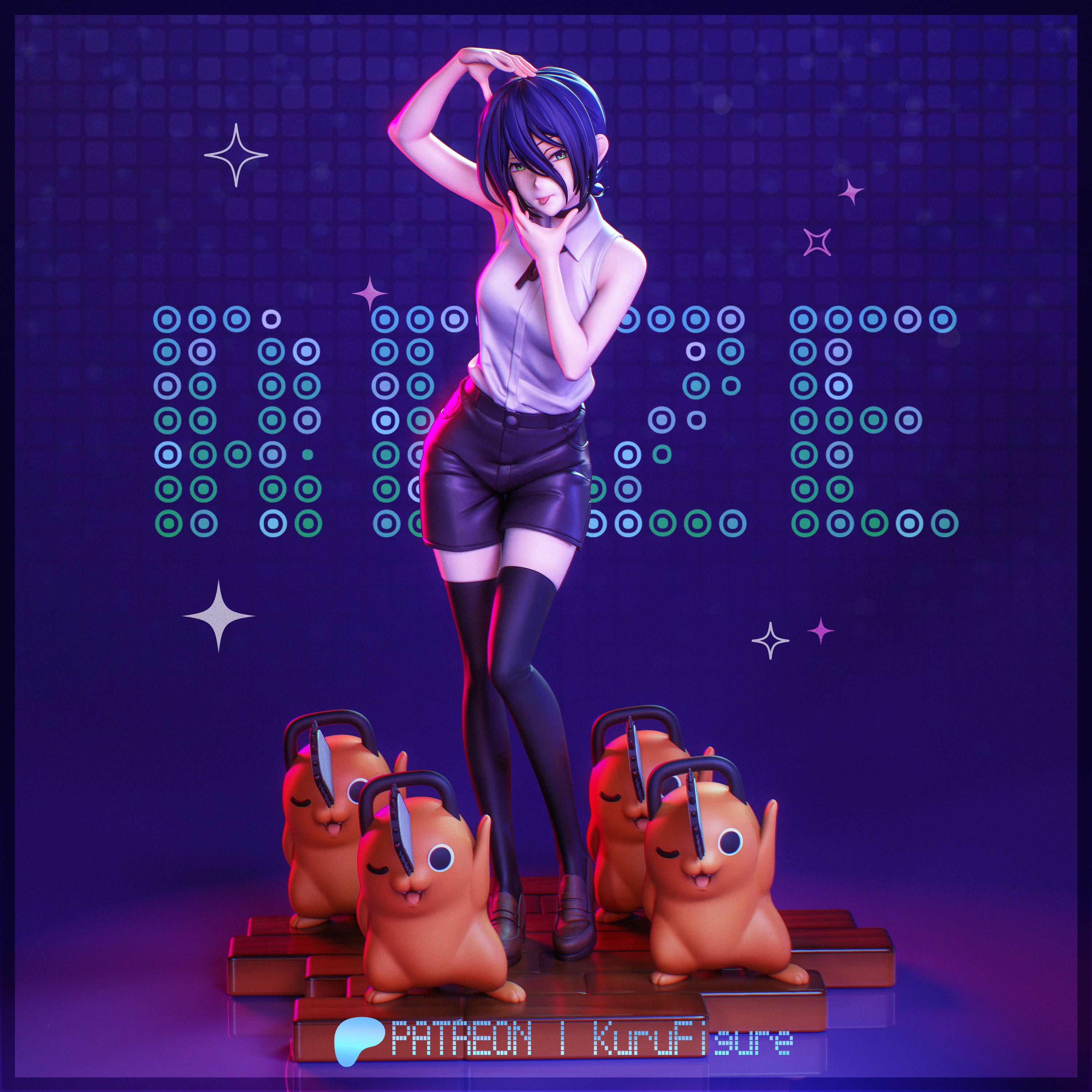 Reze Dancing - Chainsawman | Custom Statue 3D printed figure