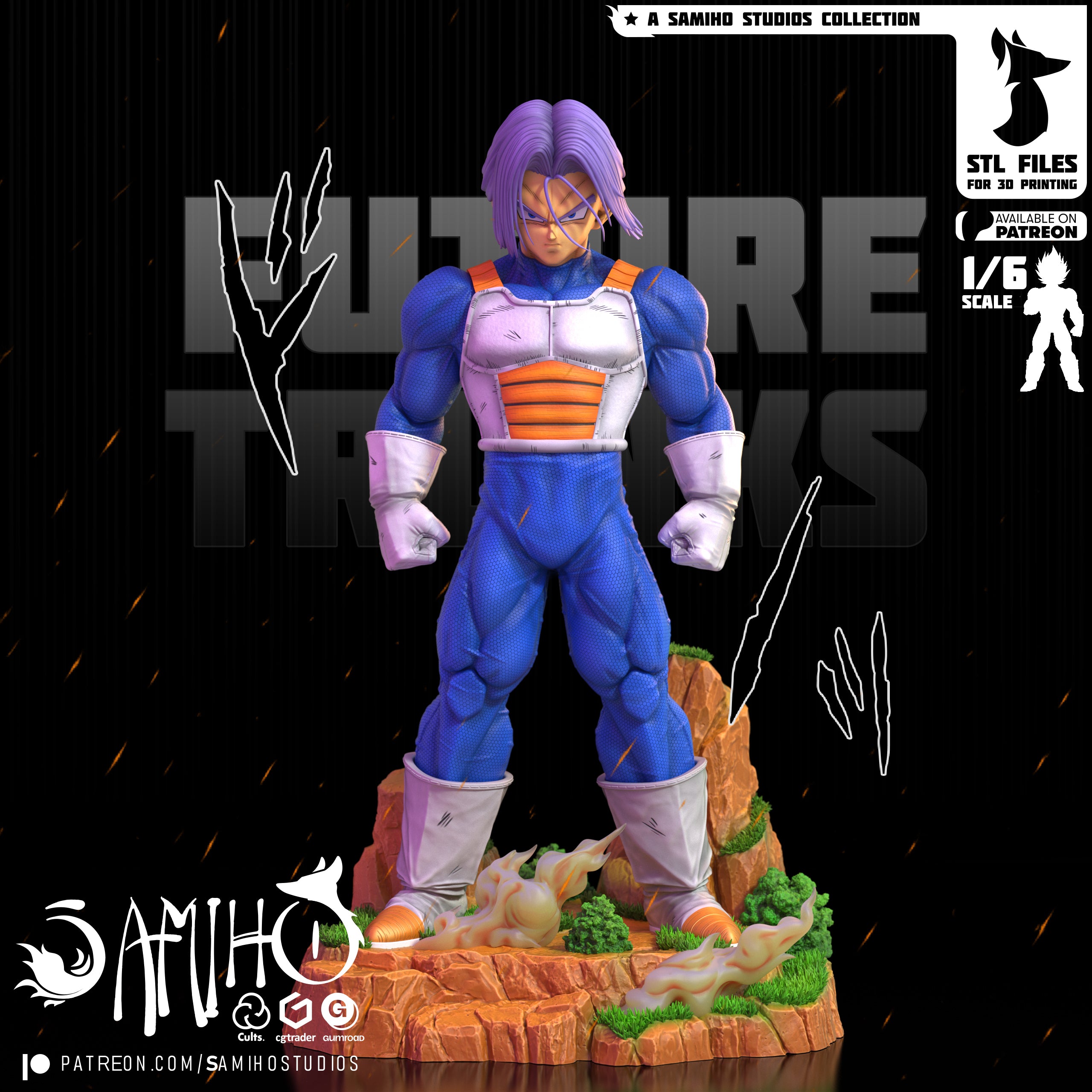 Future Trunks - Dragon Ball Z | Custom Statue 3D printed figure