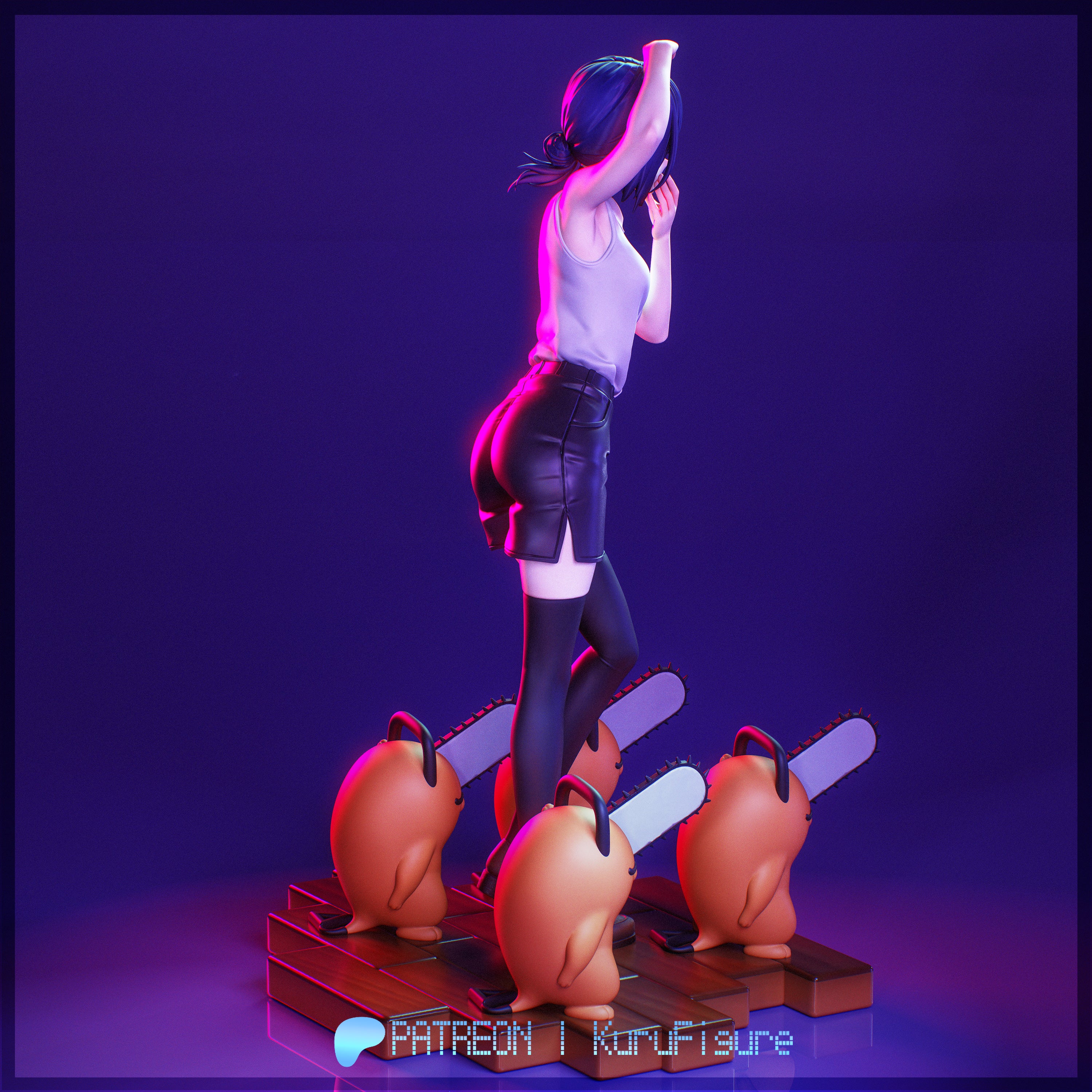 Reze Dancing - Chainsawman | Custom Statue 3D printed figure