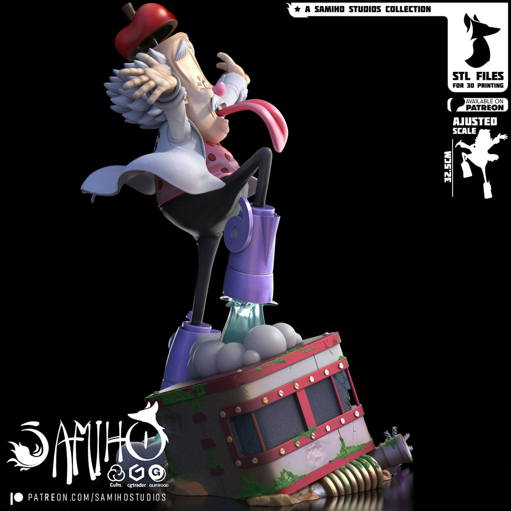 Dr Vegapunk - One Piece | Custom Statue 3D printed figure