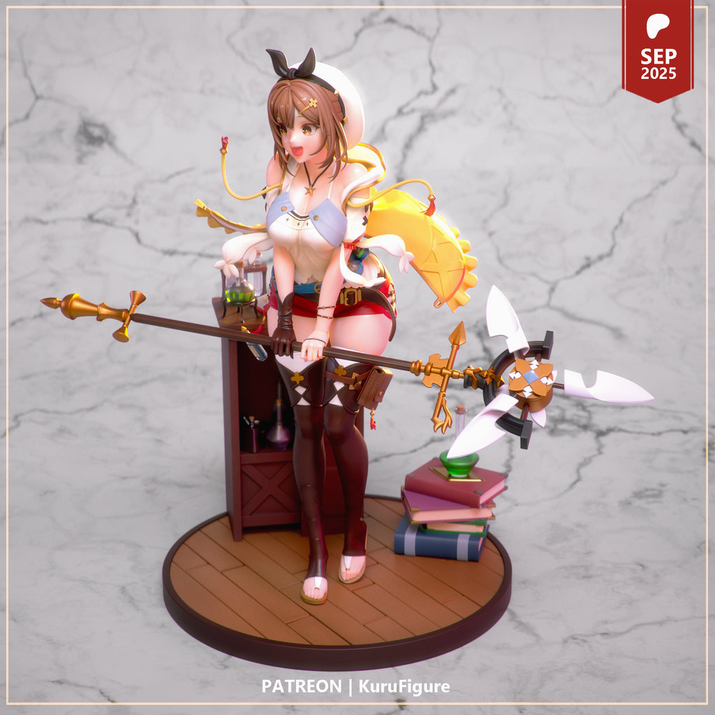 Ryza - Ateliar Ryza | Custom Statue 3D printed figure
