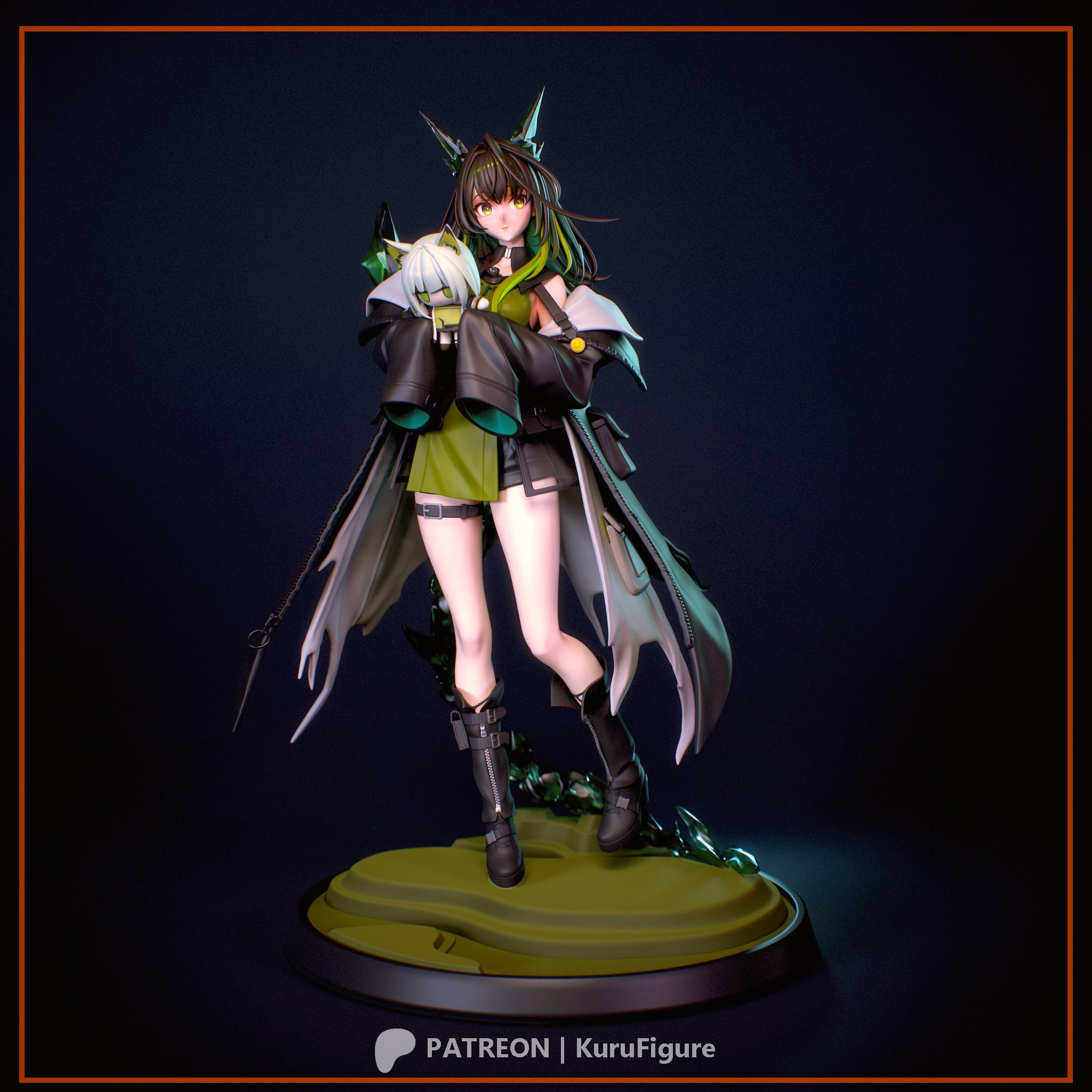 Mon3tr - Arknights | Custom Statue 3D printed figure