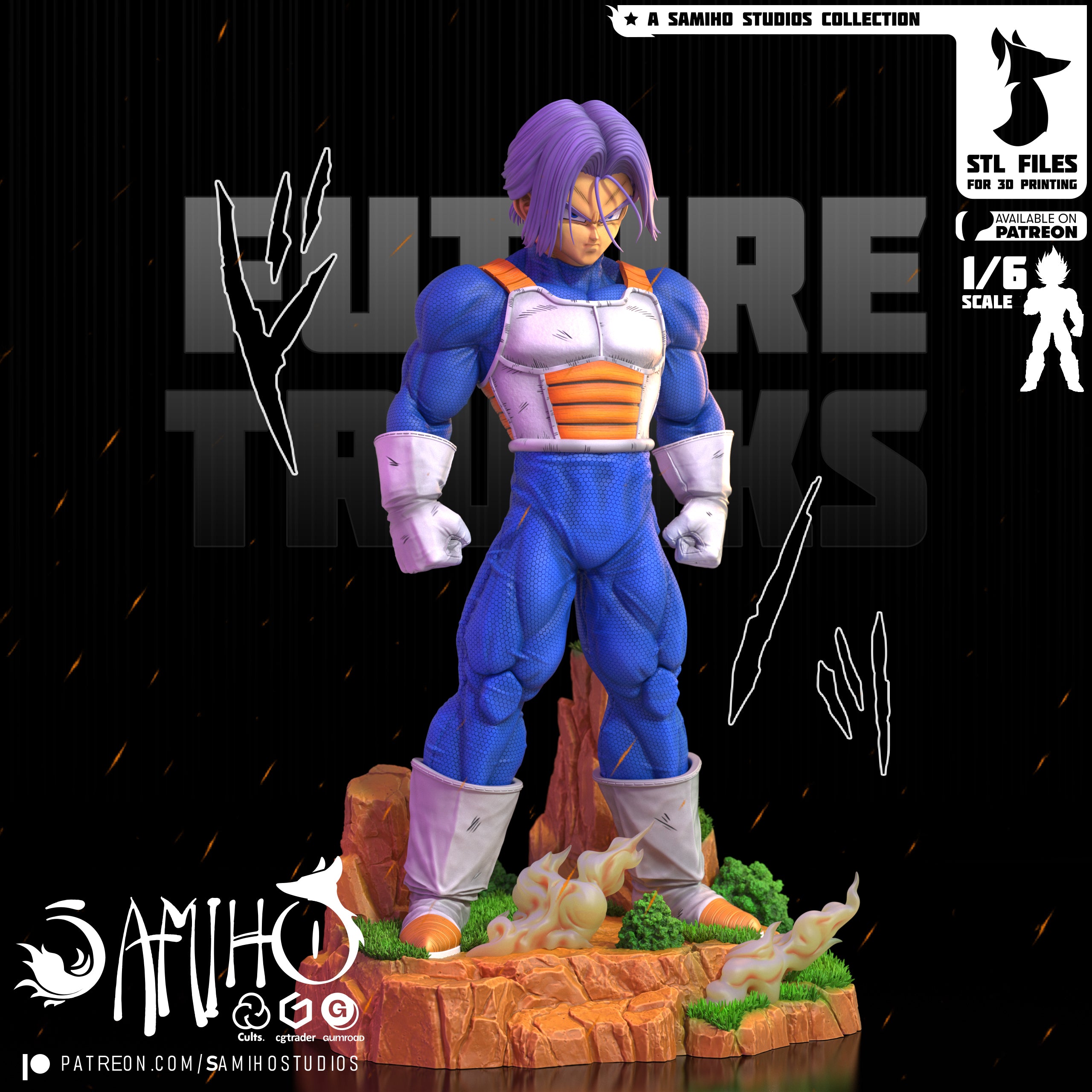 Future Trunks - Dragon Ball Z | Custom Statue 3D printed figure