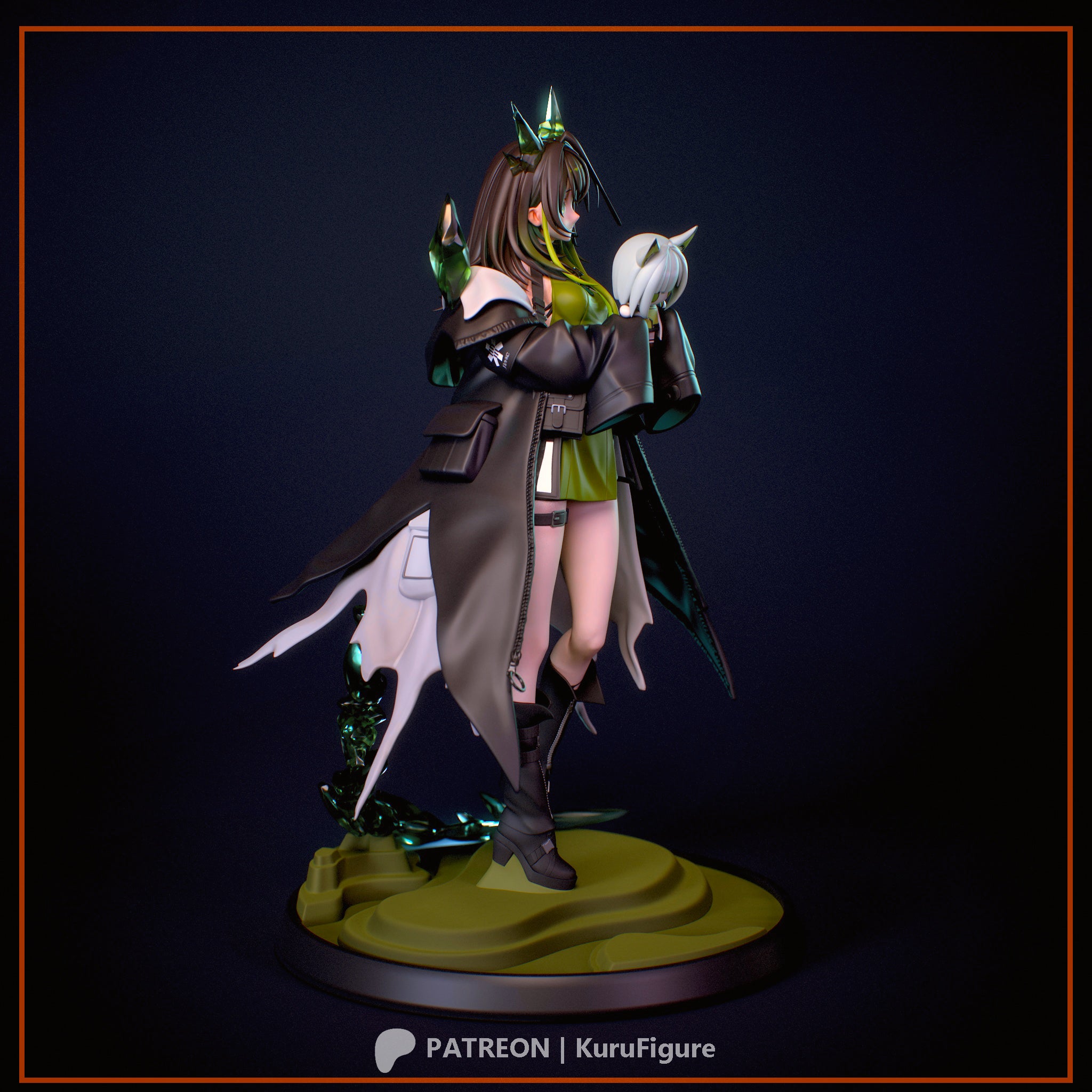 Mon3tr - Arknights | Custom Statue 3D printed figure