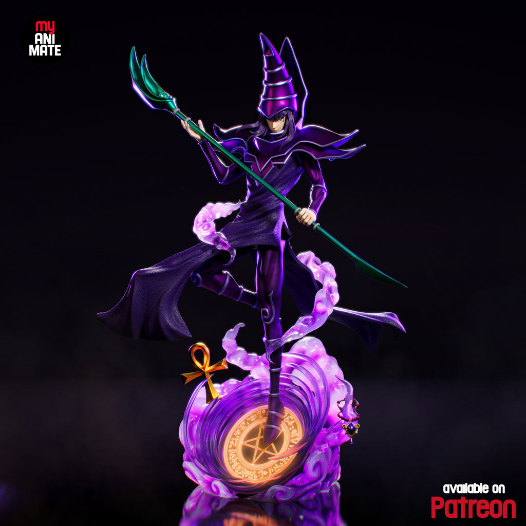 Dark Magician - Yu-Gi-Oh! | Custom Statue 3D printed figure