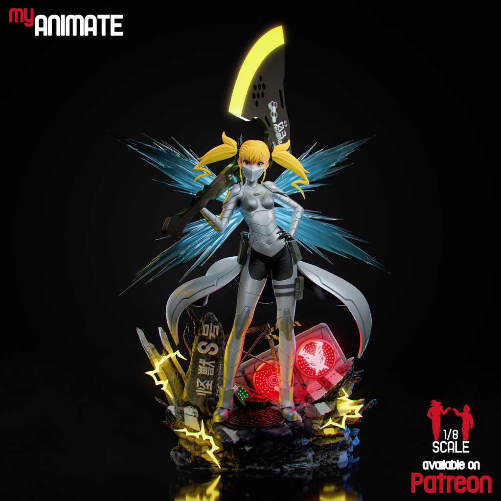 Kikoru Shinomiya - Kaiju N8 | Custom Statue 3D printed figure