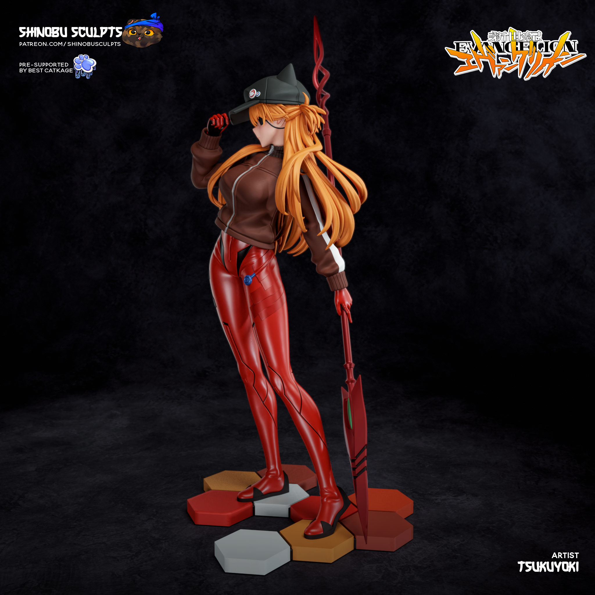 Asuka - Evangelion | Custom Statue 3D printed figure