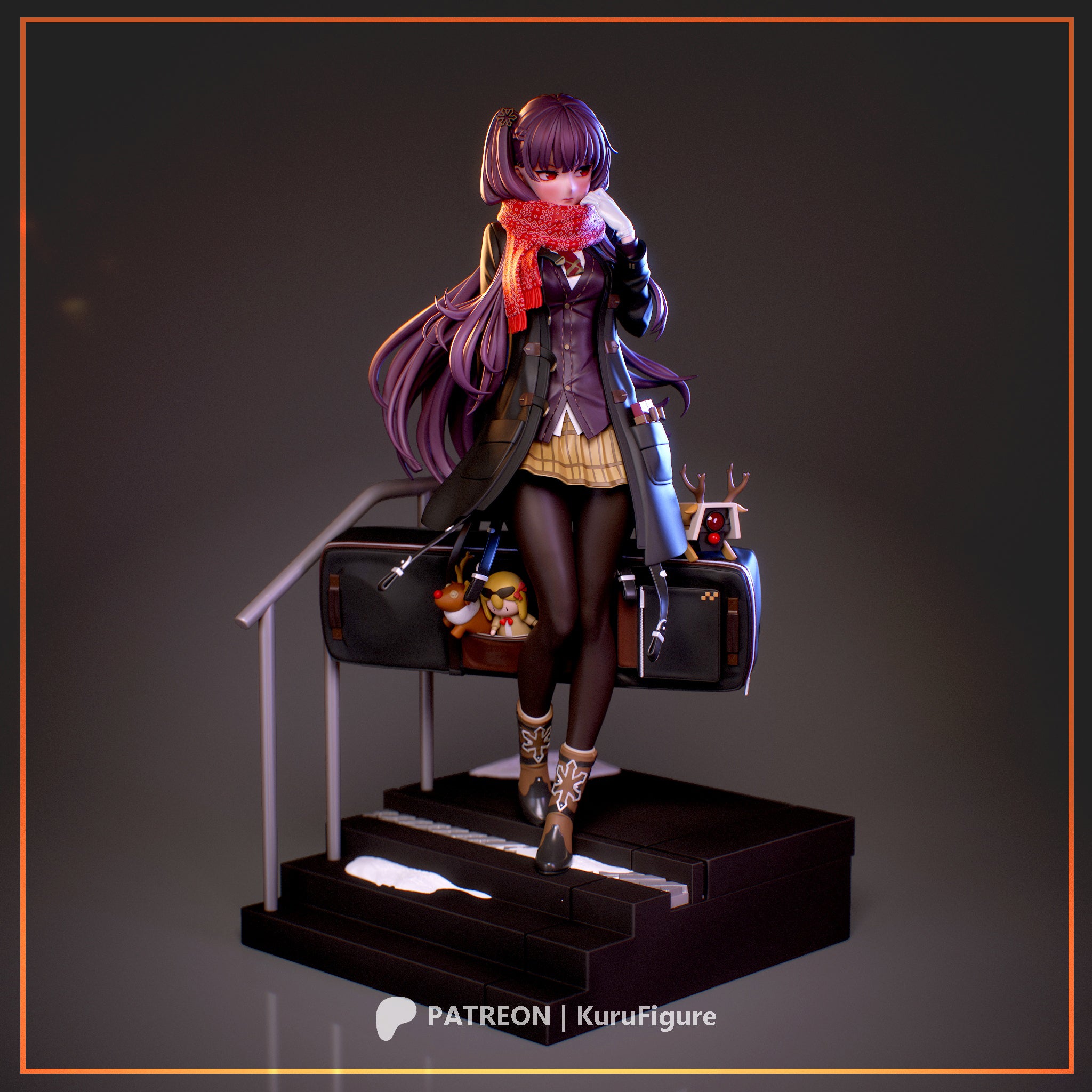 Wa 2000 - Girls Frontline | Custom Statue 3D printed figure