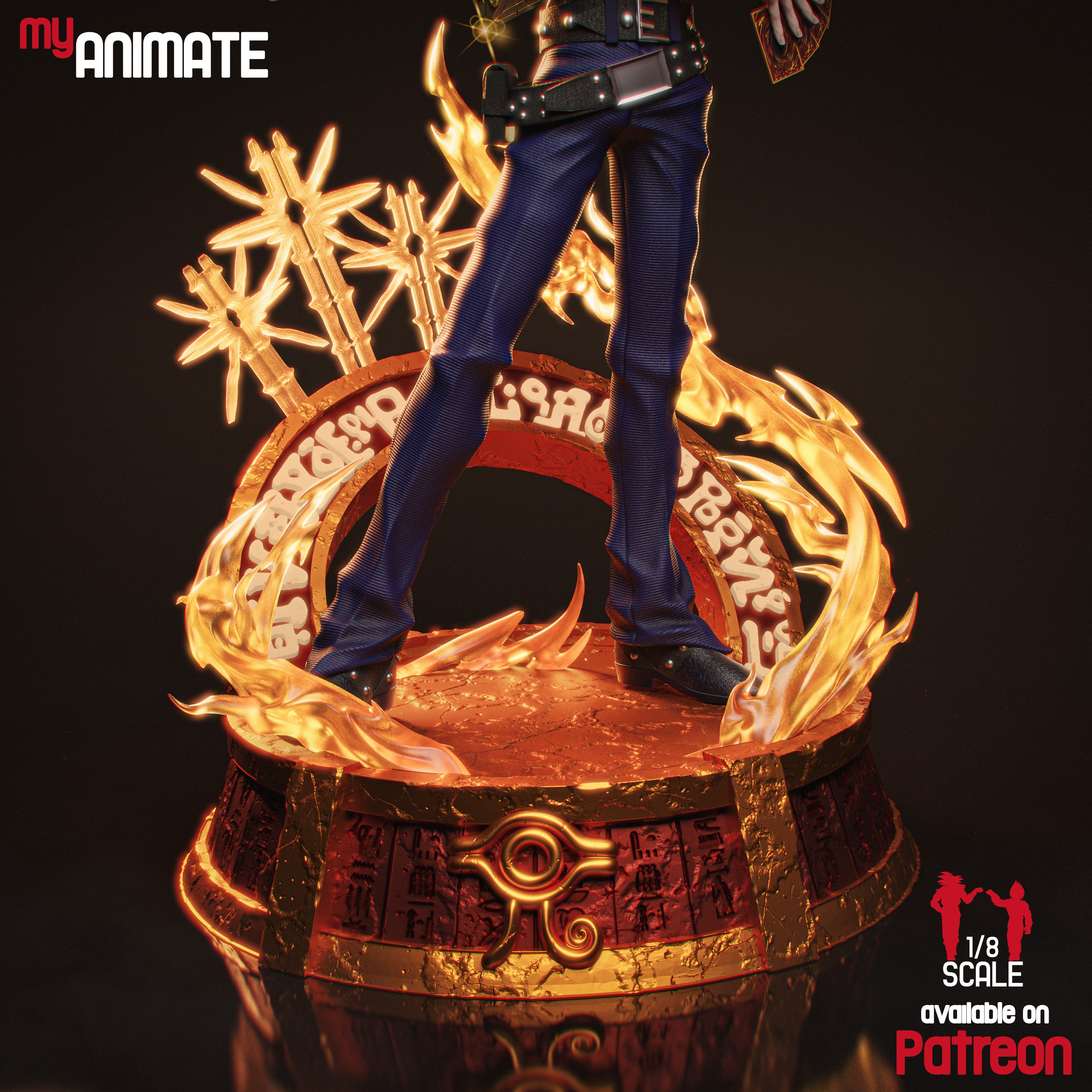 Yami Yugi - Yu-Gi-Oh! | Custom Statue 3D printed figure