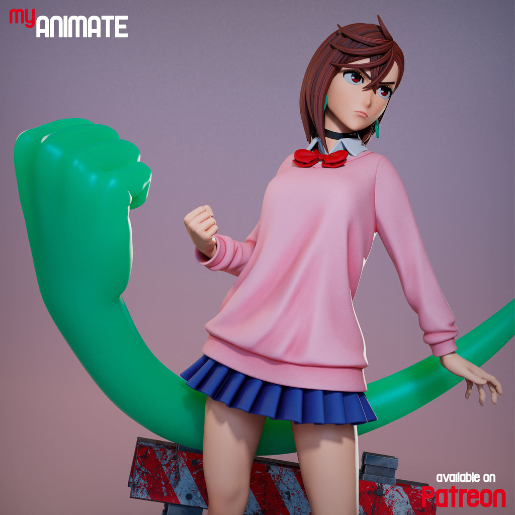 Momo Ayase - Dan Da Dan | Custom Statue 3D printed figure
