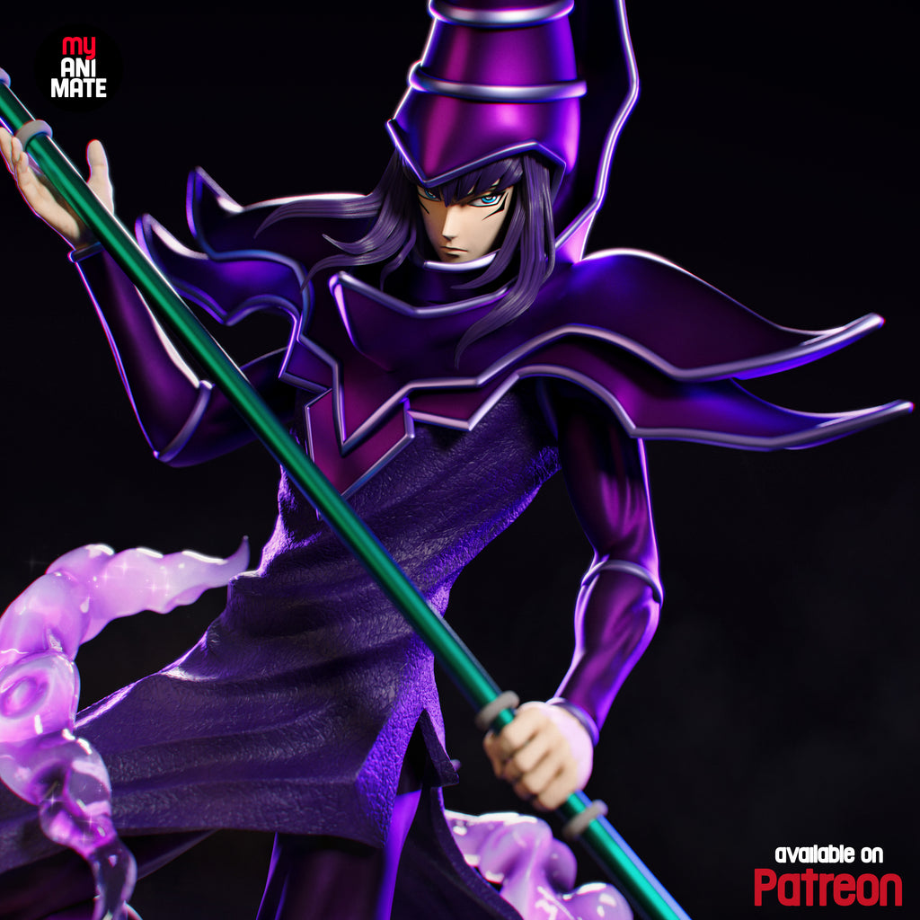 Dark Magician - Yu-Gi-Oh! | Custom Statue 3D printed figure