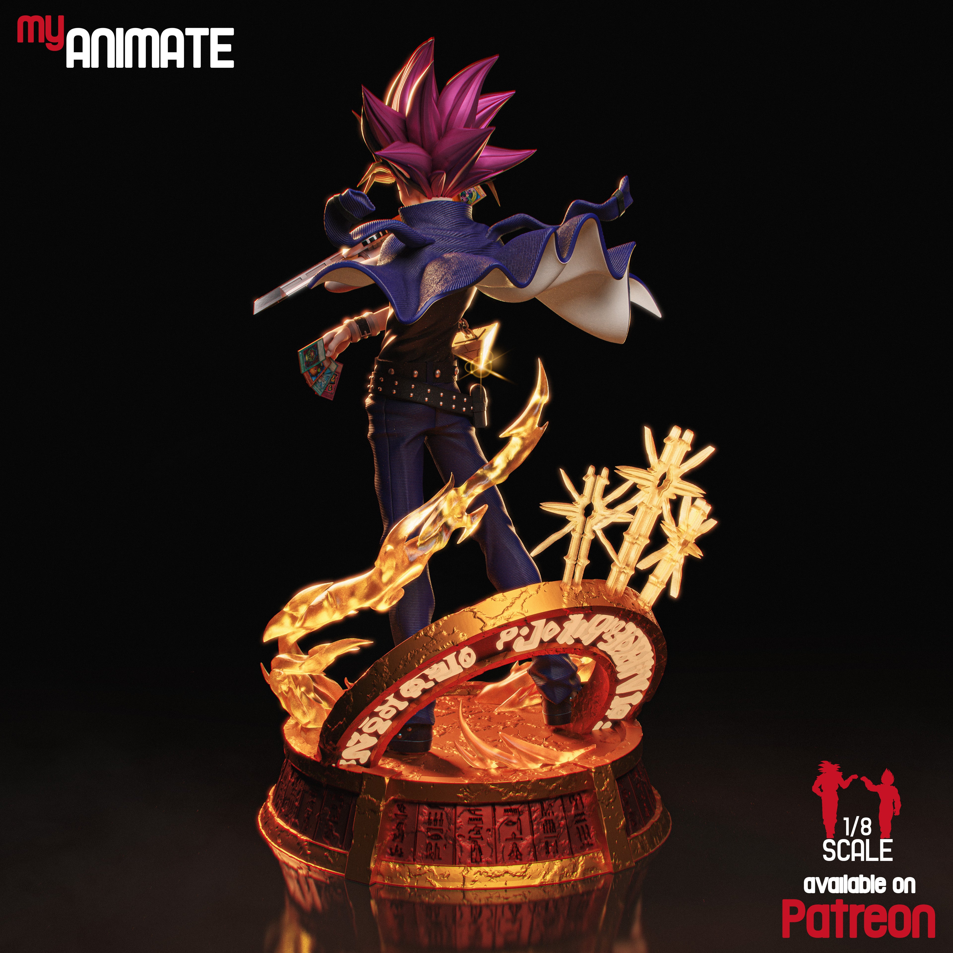 Yami Yugi - Yu-Gi-Oh! | Custom Statue 3D printed figure