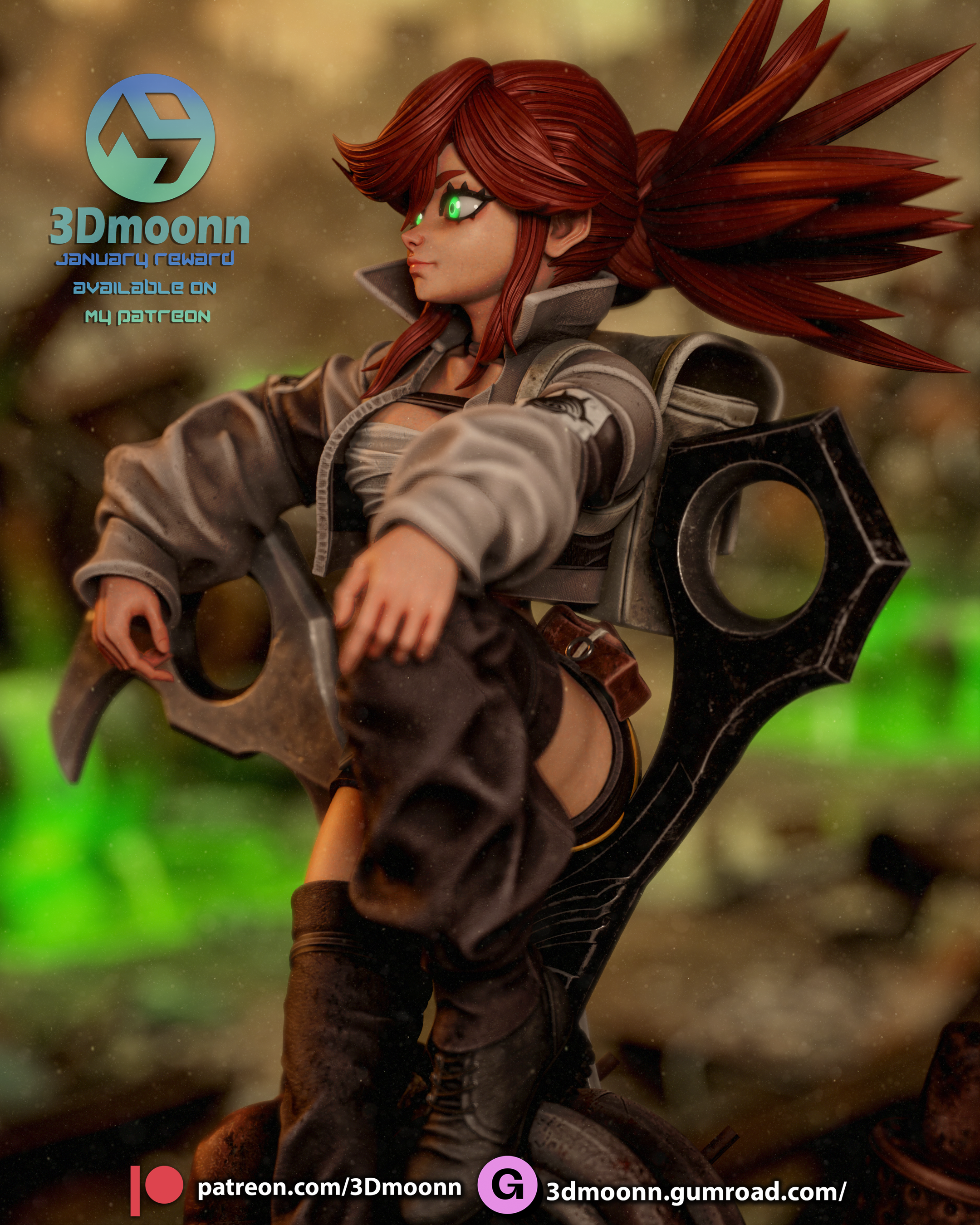 Riyo – Gachiakuta | Custom Statue 3D printed figure