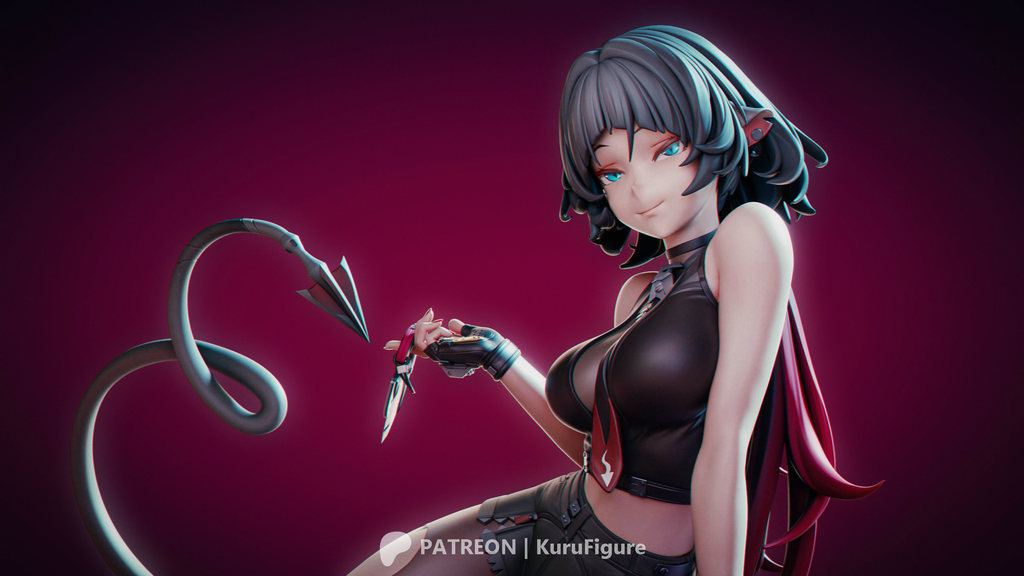 Jane Doe - Zenless Zone Zero ZZZ | Custom Statue 3D printed figure