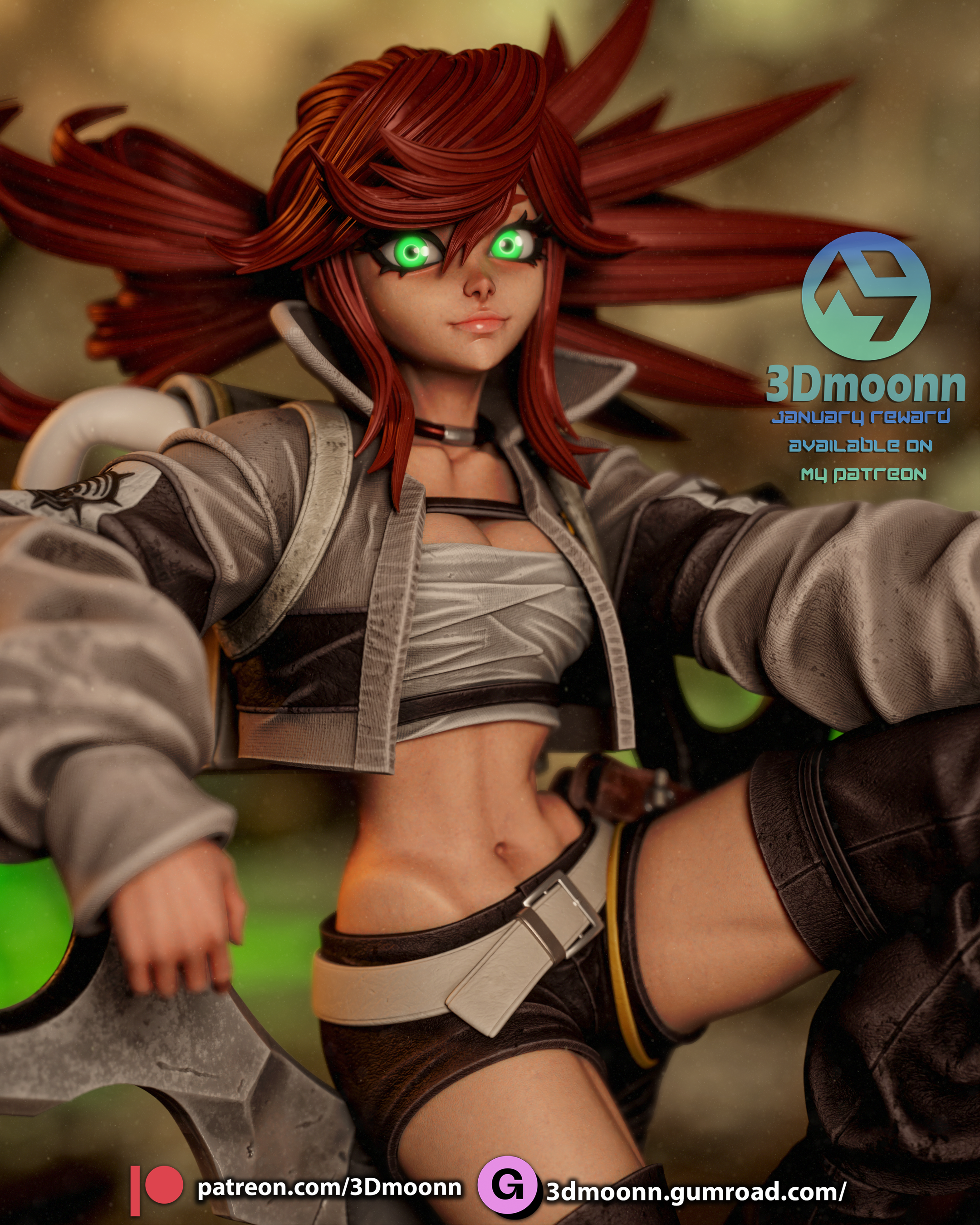 Riyo – Gachiakuta | Custom Statue 3D printed figure