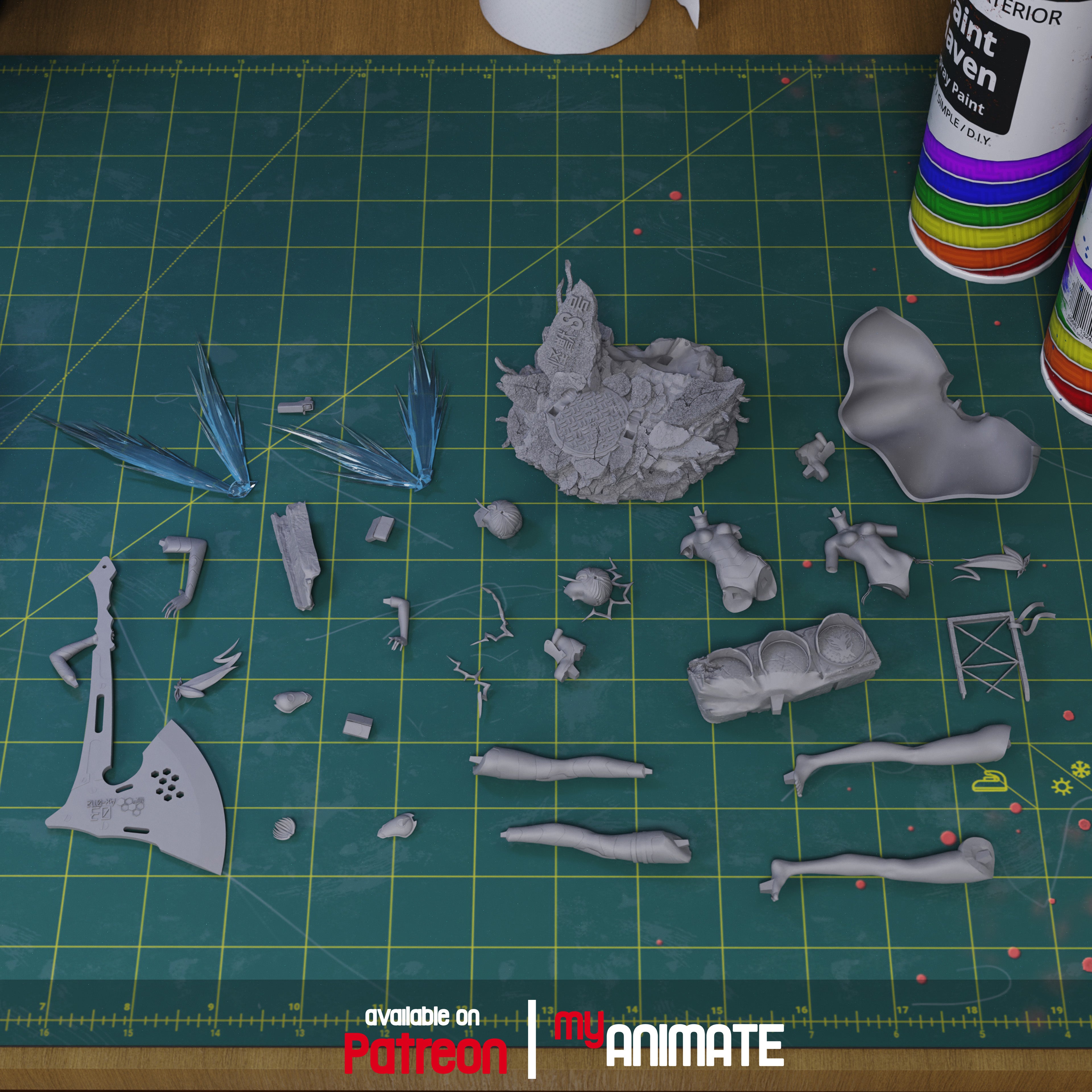 Kikoru Shinomiya - Kaiju N8 | Custom Statue 3D printed figure