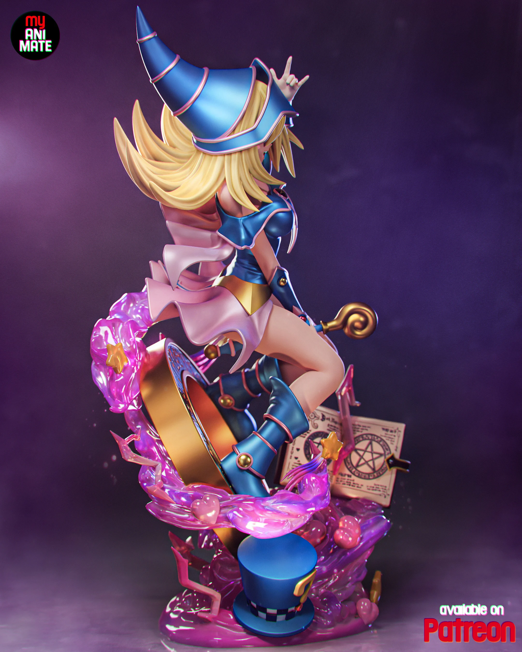Dark Magician Girl - Yu-Gi-Oh! | Custom Statue 3D printed figure