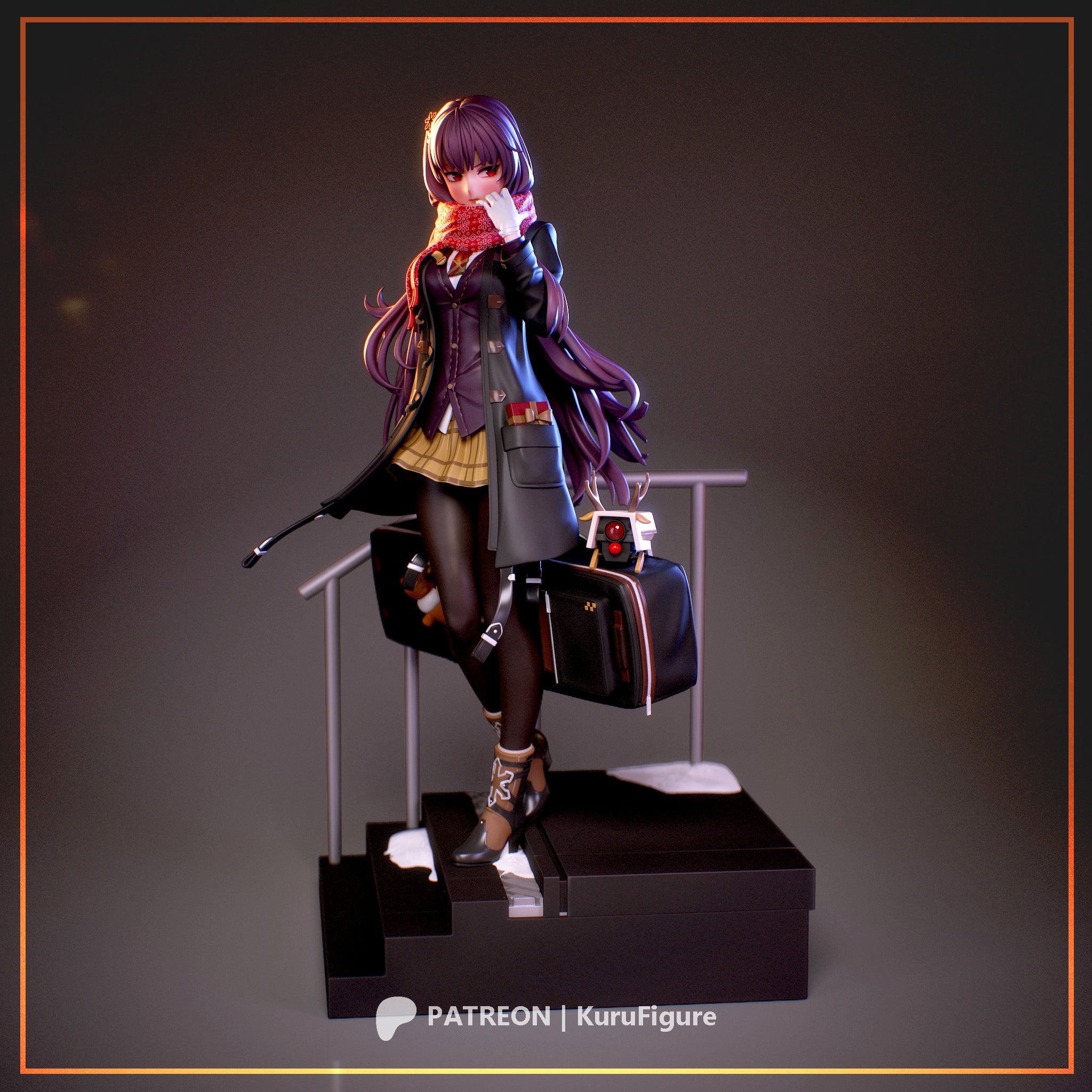 Wa 2000 - Girls Frontline | Custom Statue 3D printed figure