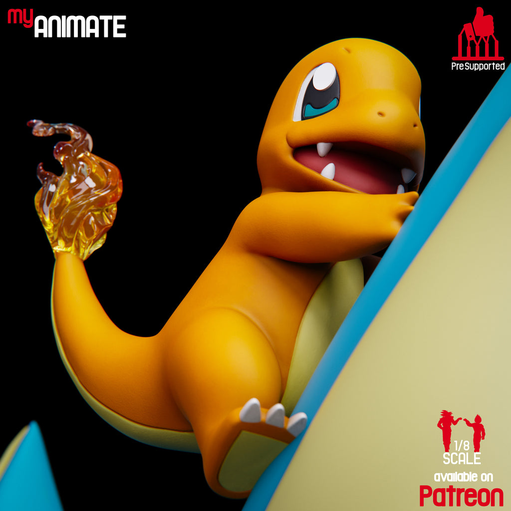 Kanto Team Diorama - Pokemon | Custom Statue 3D printed figure