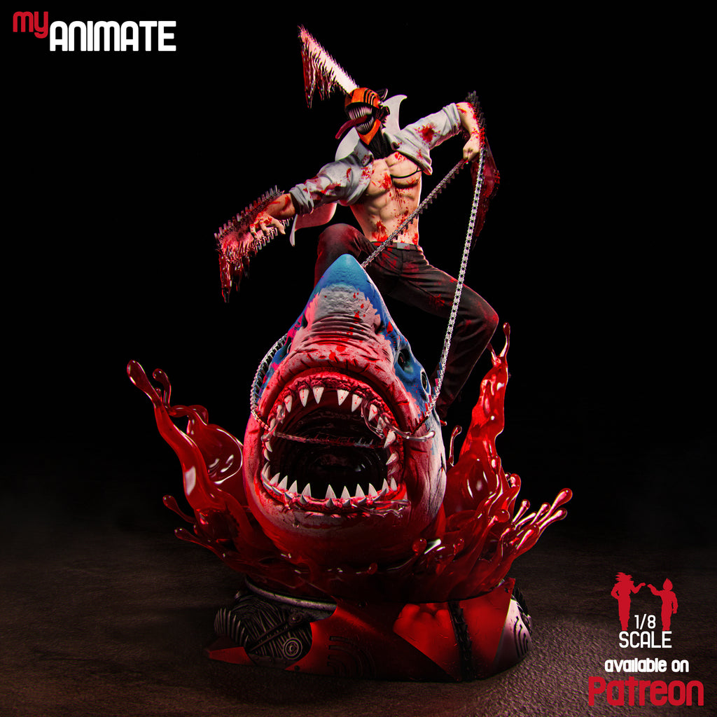 Denji & Beam - Chainsawman | Custom Statue 3D printed figure