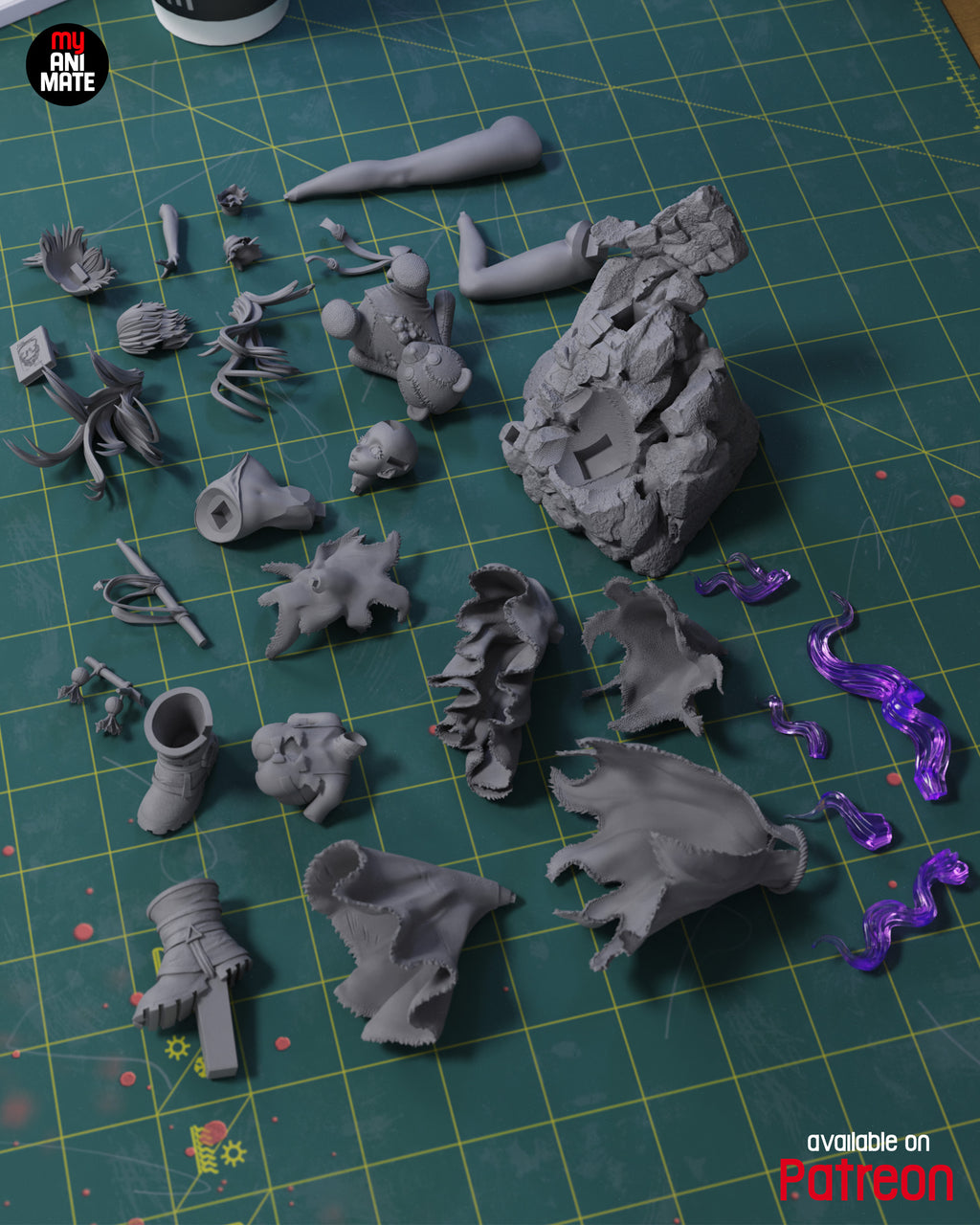 Amo Empool - Gachiakuta | Custom Statue 3D printed figure