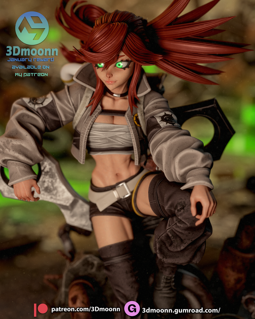 Riyo – Gachiakuta | Custom Statue 3D printed figure