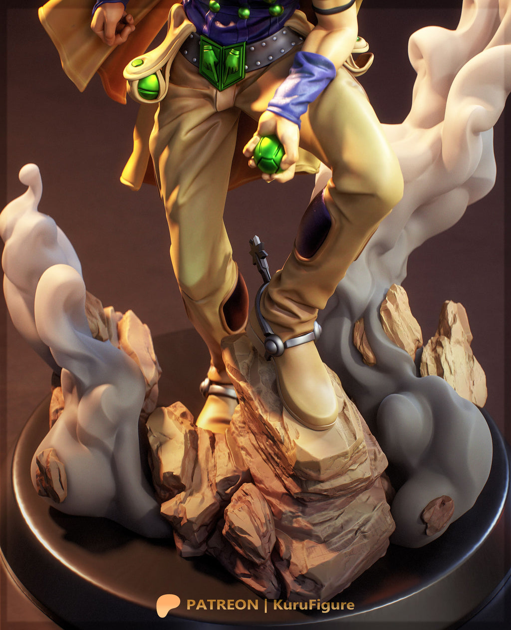 Gyro Zeppeli - Jojos BA Steel Ball Run | Custom Statue 3D printed figure