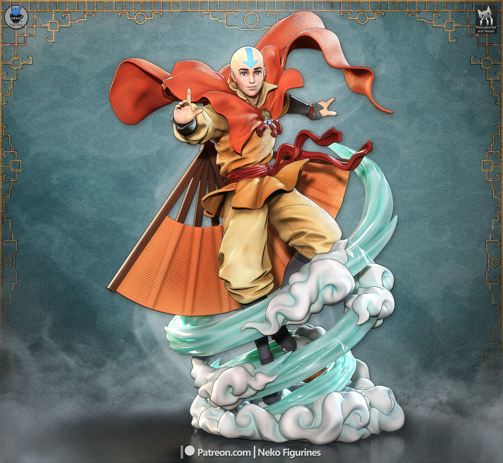 Aang - Avatar The Last Airbender | Custom Statue 3D printed figure
