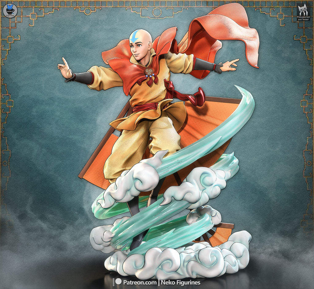 Aang - Avatar The Last Airbender | Custom Statue 3D printed figure