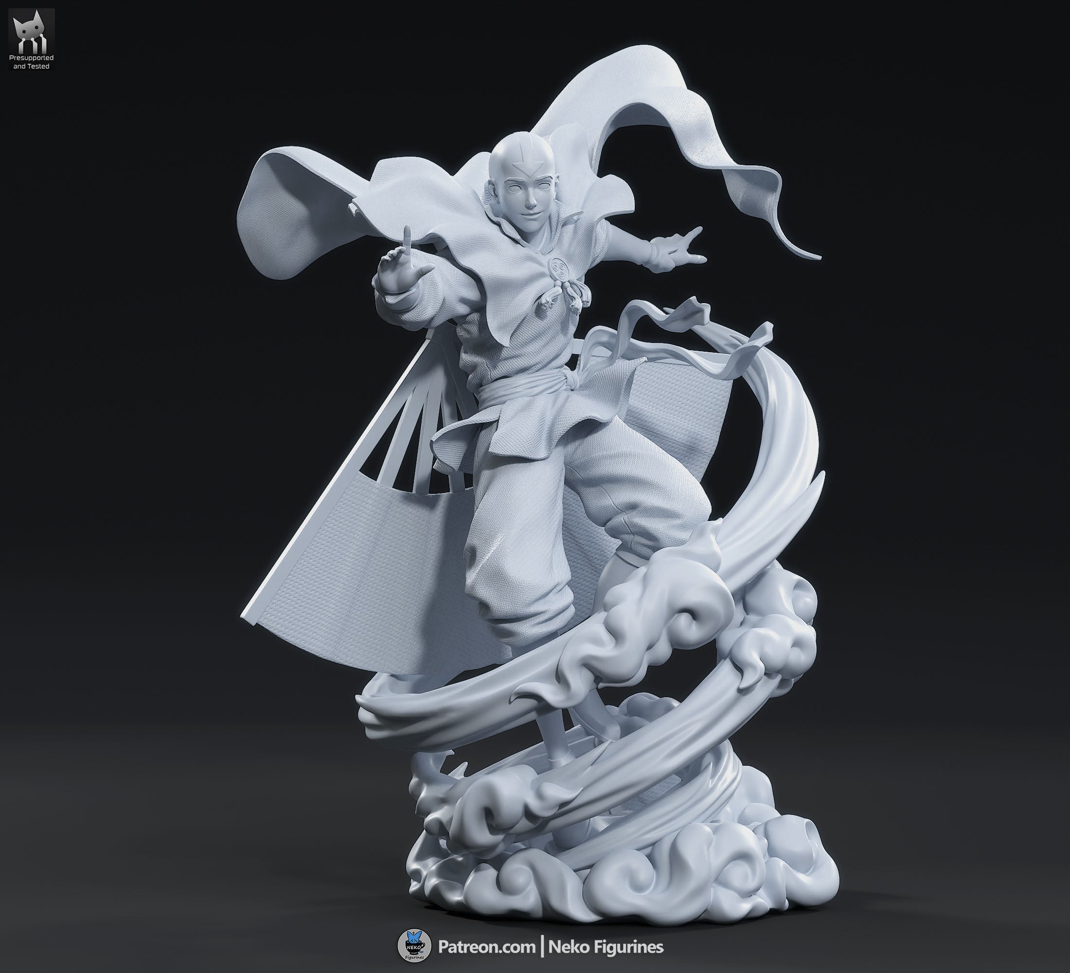 Aang - Avatar The Last Airbender | Custom Statue 3D printed figure