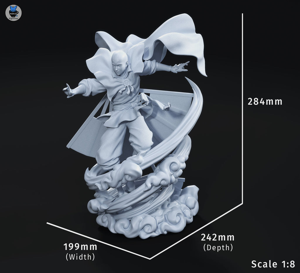 Aang - Avatar The Last Airbender | Custom Statue 3D printed figure