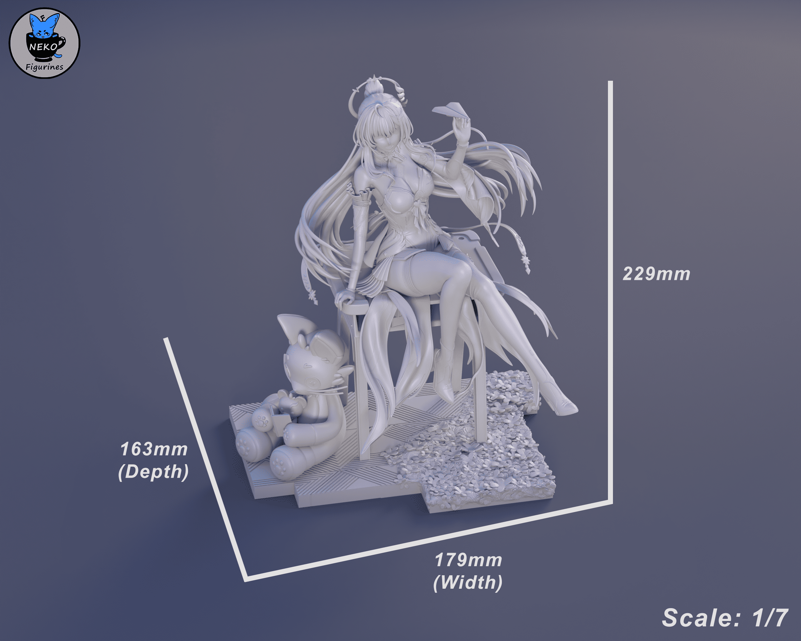 Aemeath - Wuthering Waves | Custom Statue 3D printed figure