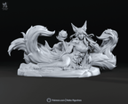Ahri Spirit Blossom - League of Legends | Custom Statue 3D printed figure