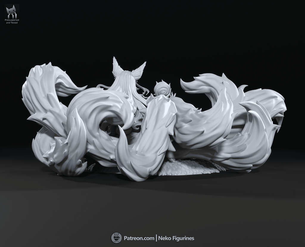 Ahri Spirit Blossom - League of Legends | Custom Statue 3D printed figure