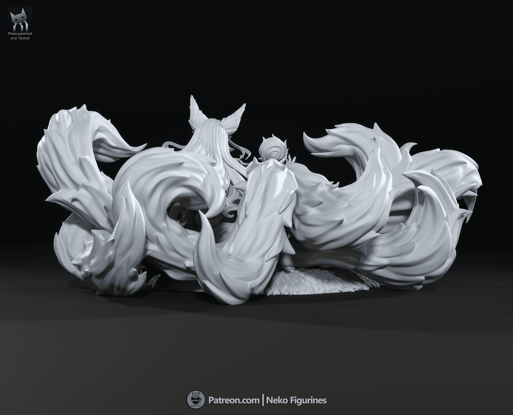 Ahri Spirit Blossom - League of Legends | Custom Statue 3D printed figure