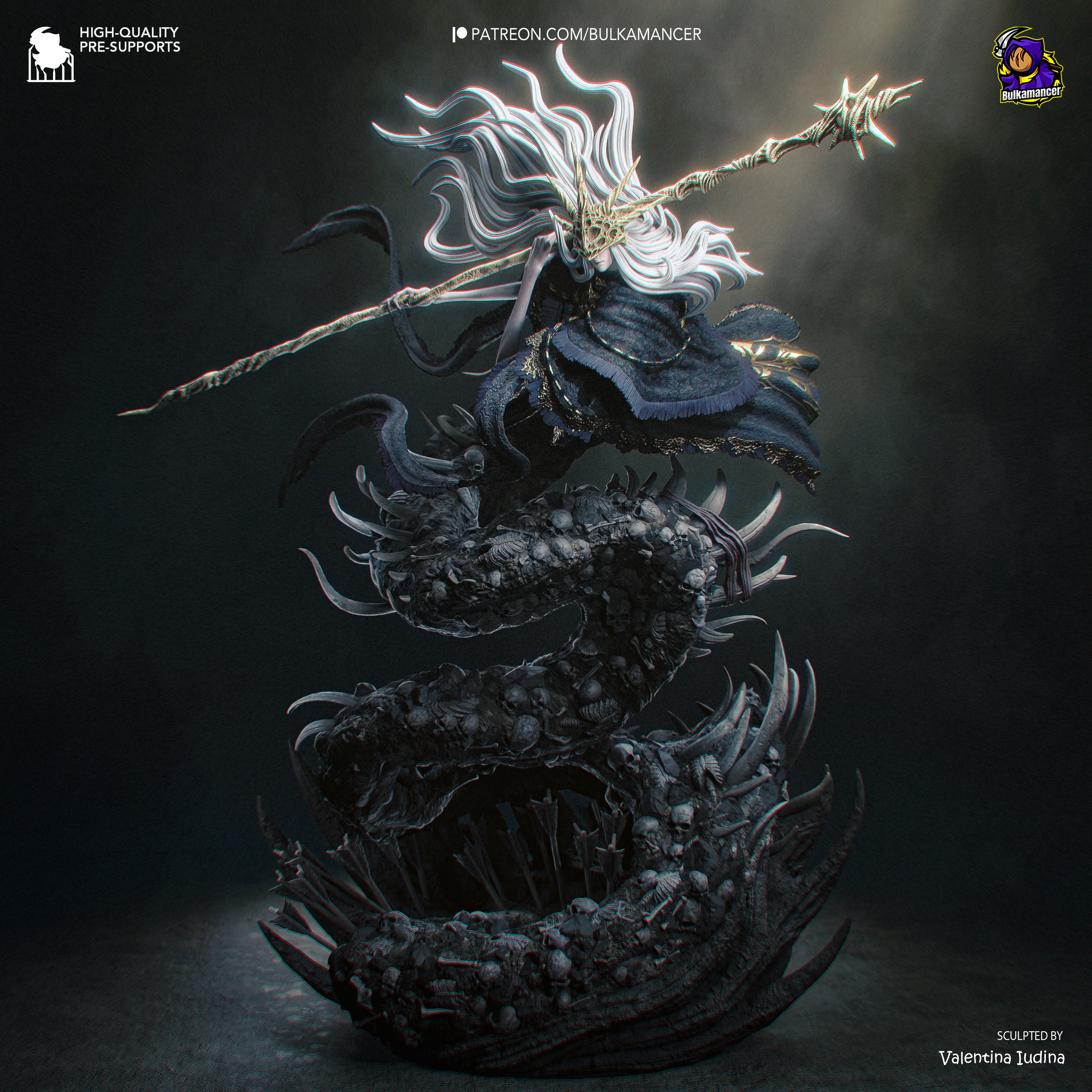 Aldrich - Dark Souls 3 | Custom Statue 3D printed figure