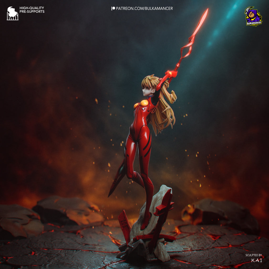 Asuka - Neon Genesis Evangelion | Custom Statue 3D printed figure