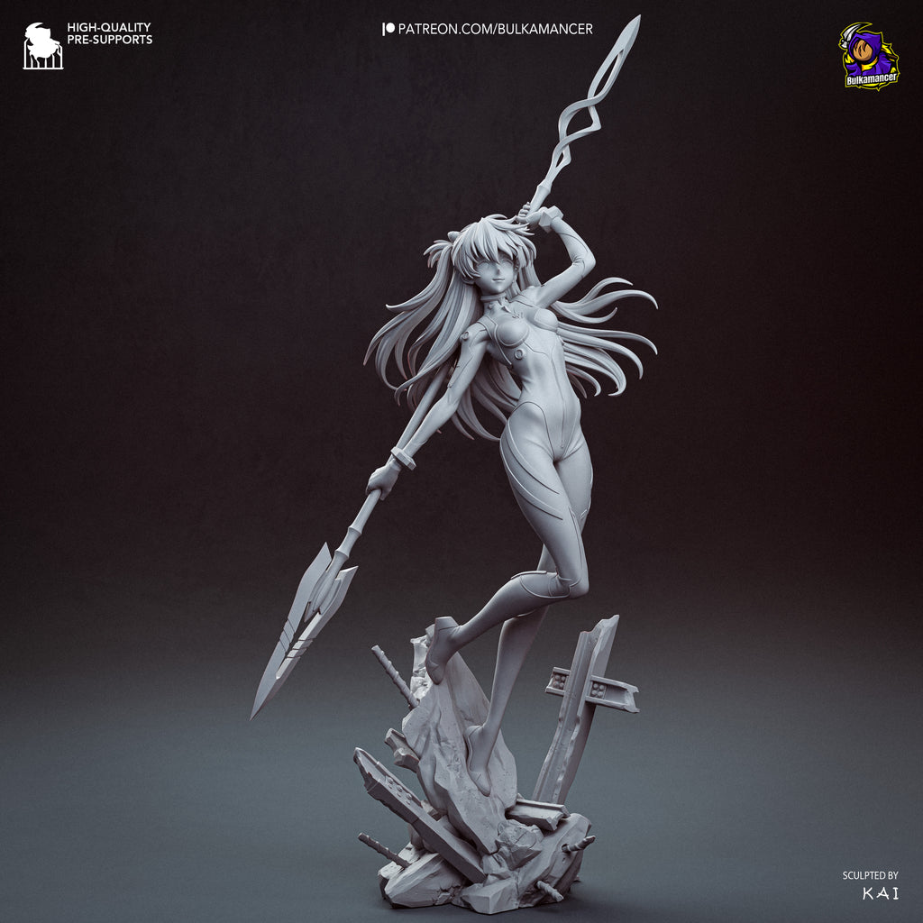 Asuka - Neon Genesis Evangelion | Custom Statue 3D printed figure