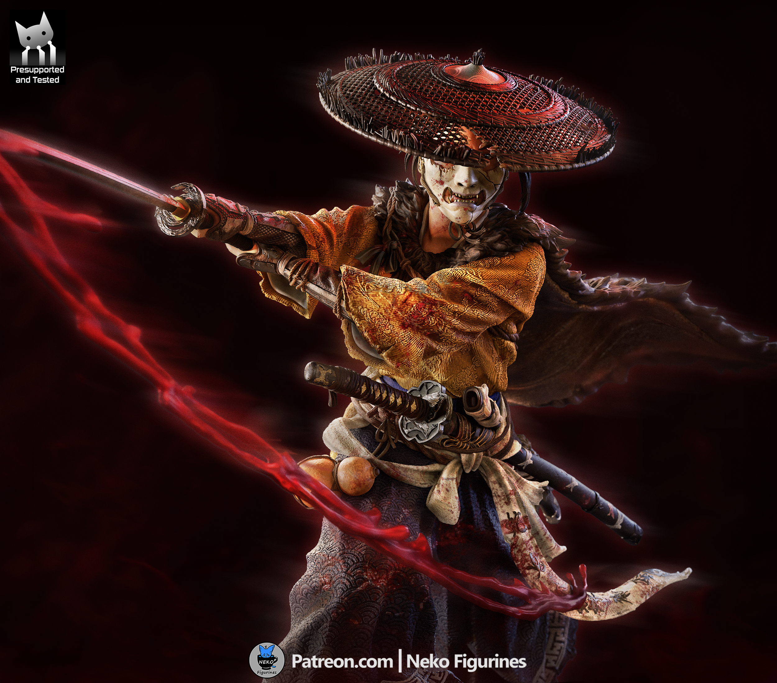 Atsu - Ghost of Yotei | Custom Statue 3D printed figure