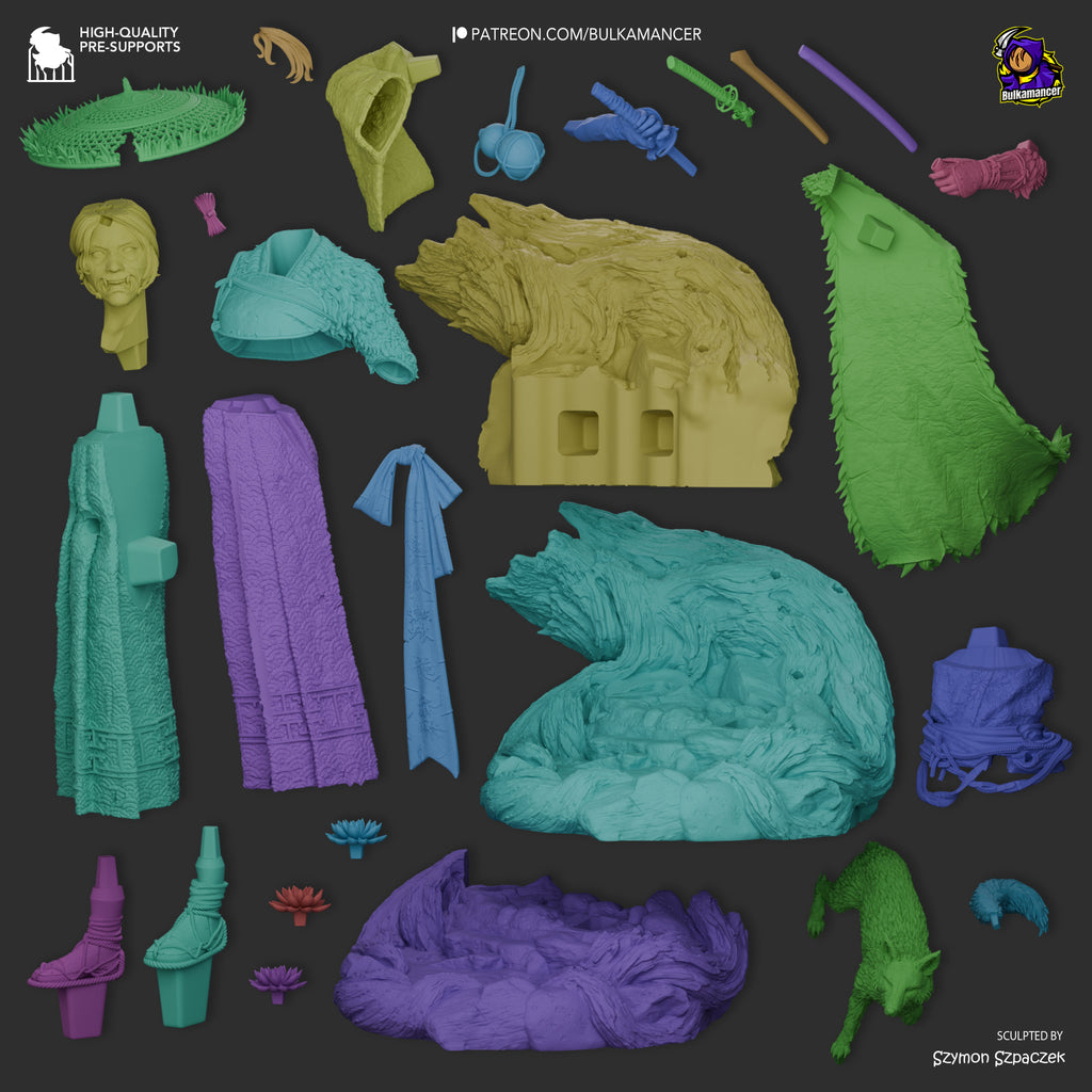 Atsu - Ghost of Yotei | Custom Statue 3D printed figure