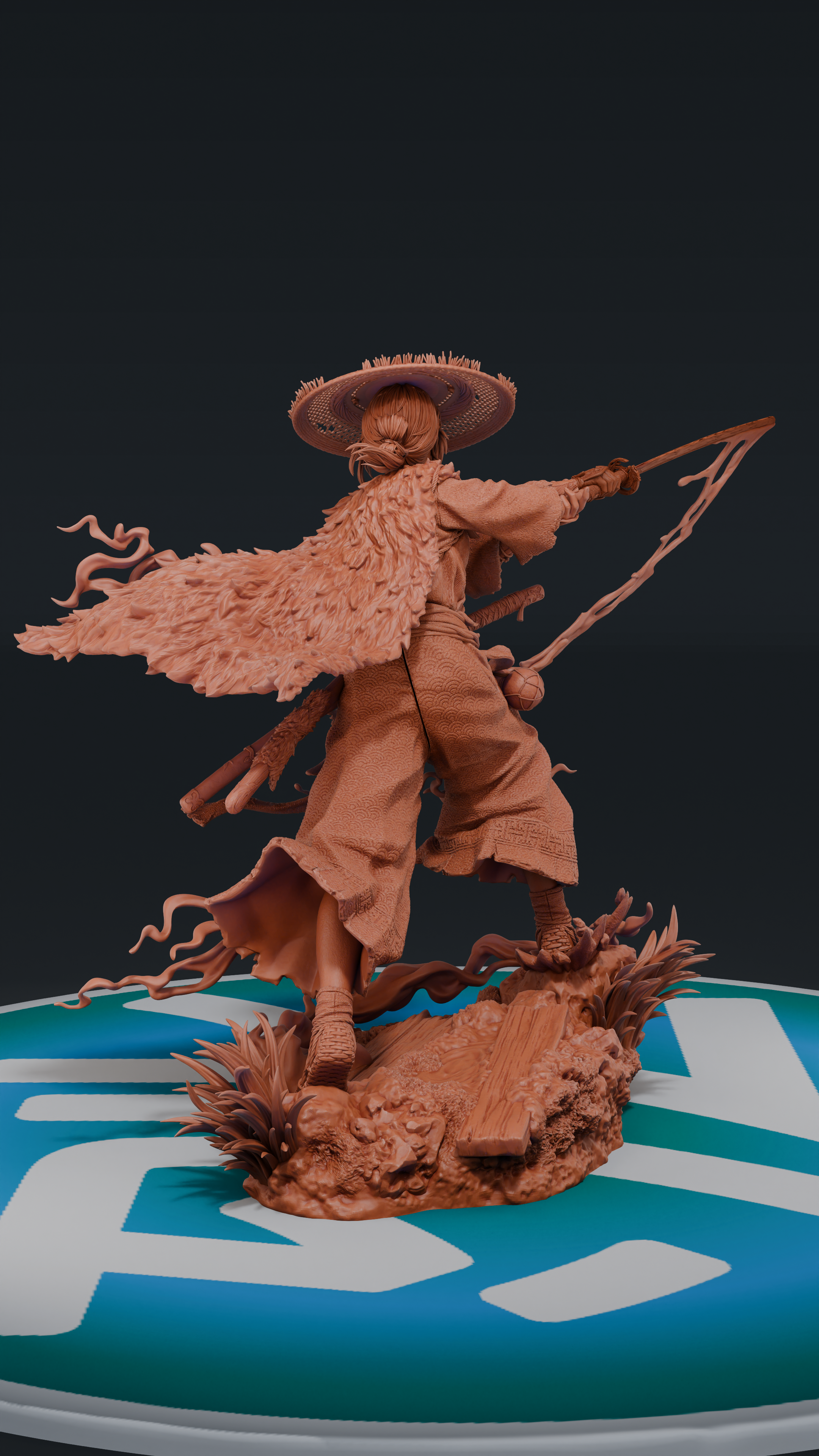 Atsu - Ghost of Yotei | Custom Statue 3D printed figure