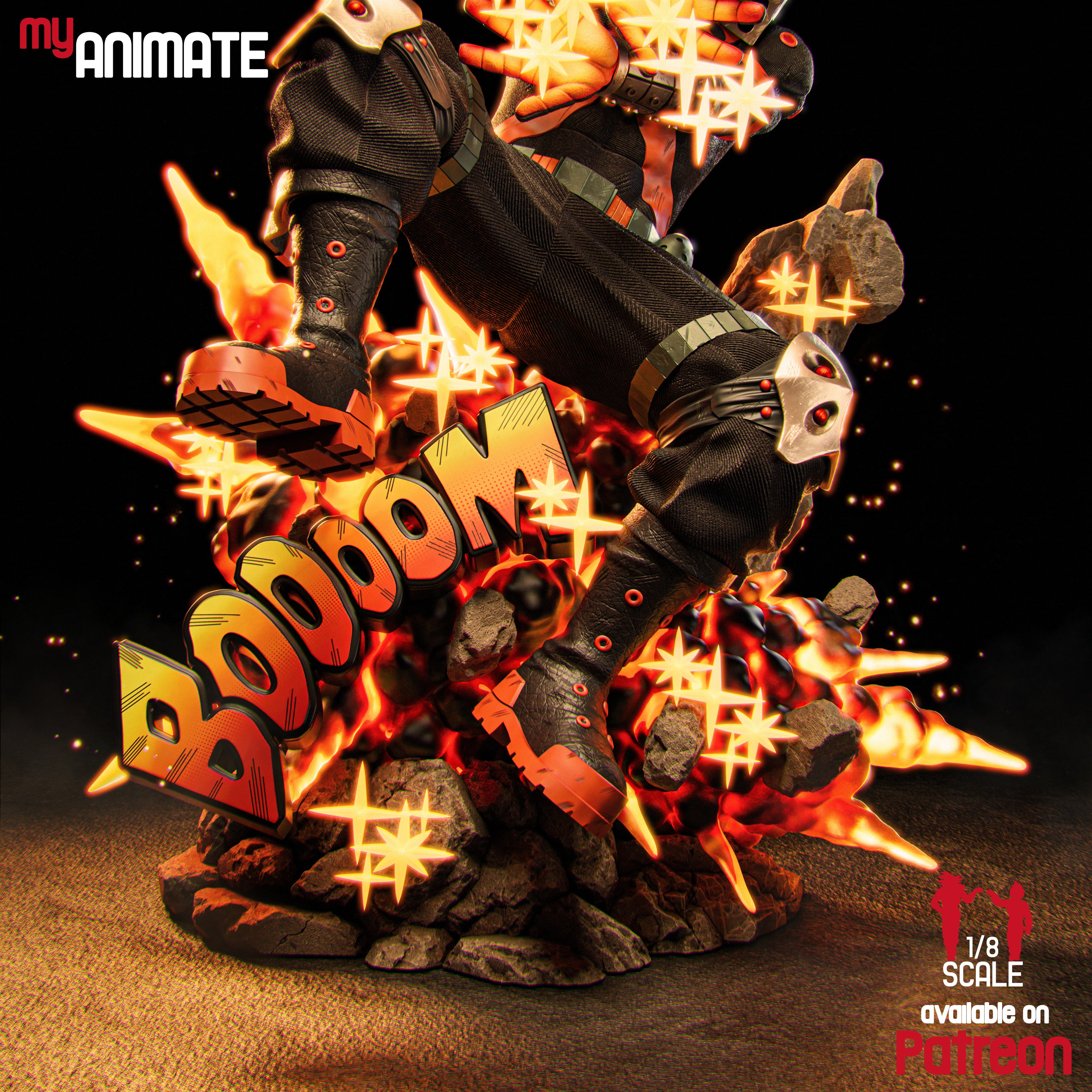 Bakugo - My Hero Academia | Custom Statue 3D printed figure