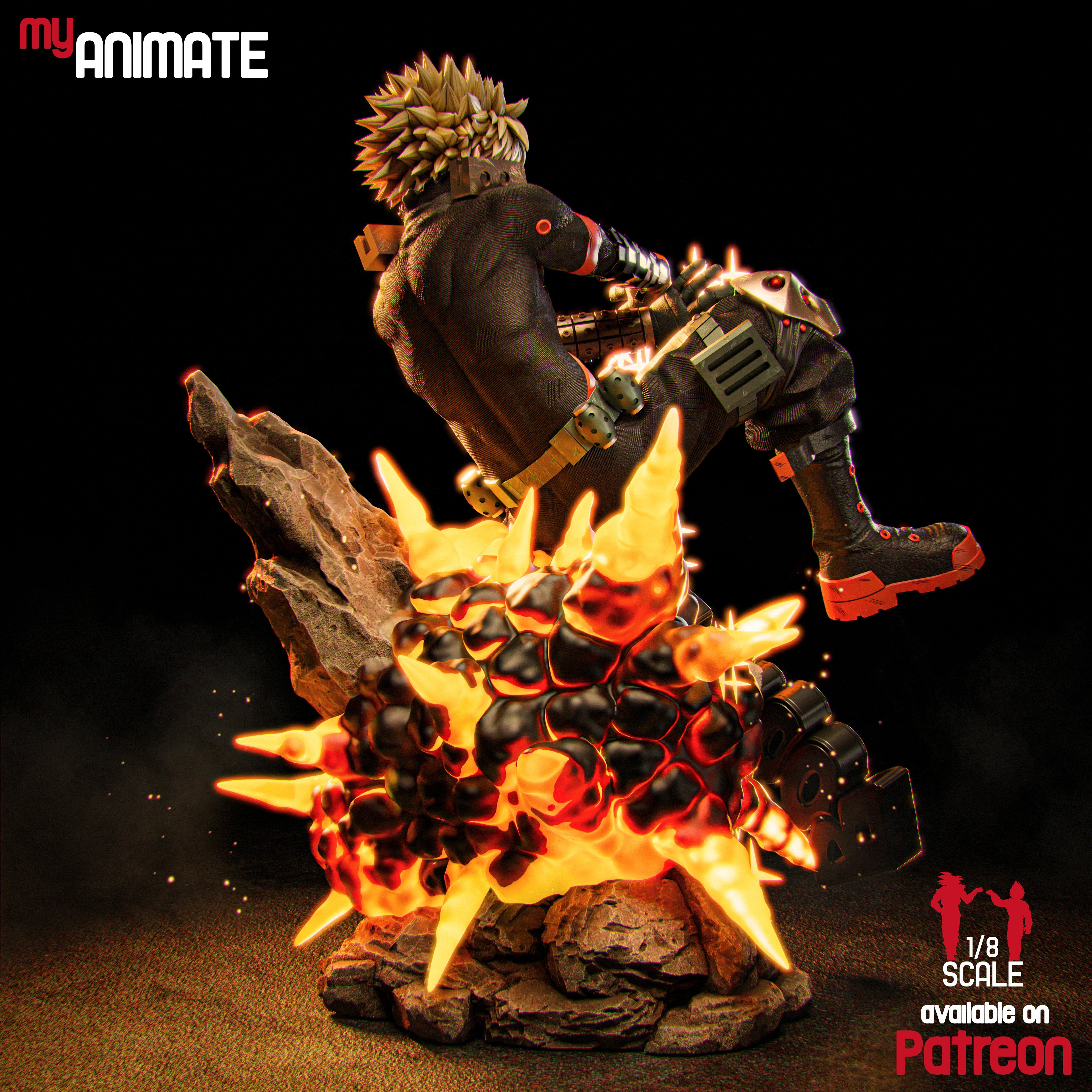 Bakugo - My Hero Academia | Custom Statue 3D printed figure