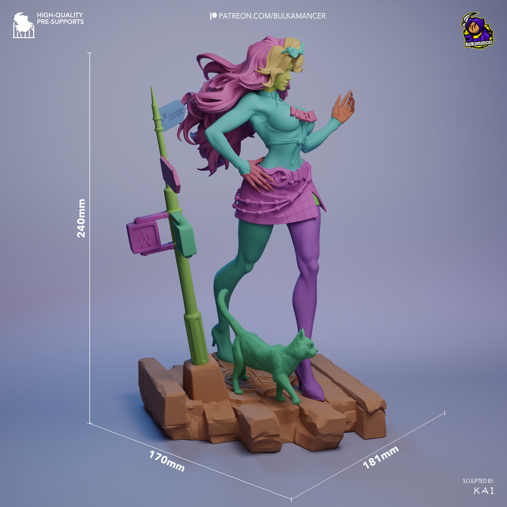 Black Cat - Marvel Rivals | Custom Statue 3D printed figure
