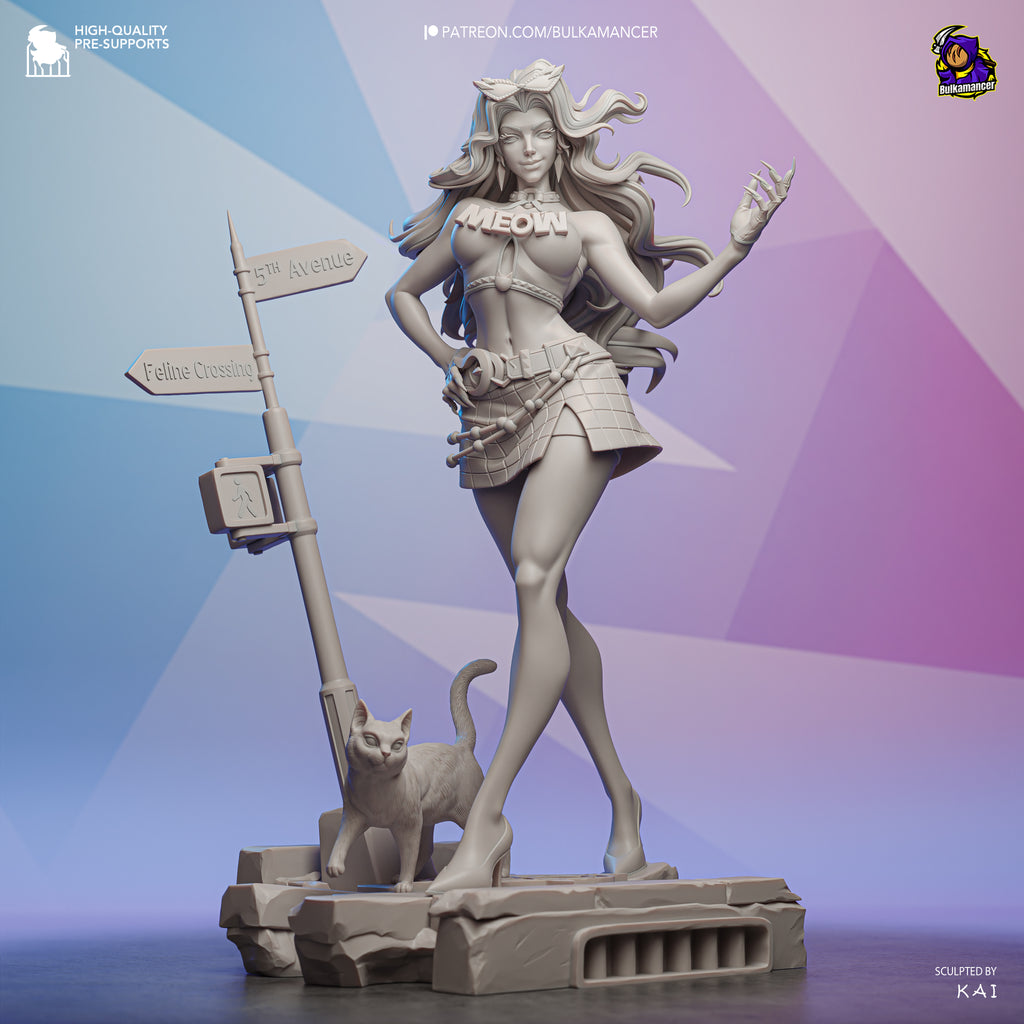 Black Cat - Marvel Rivals | Custom Statue 3D printed figure
