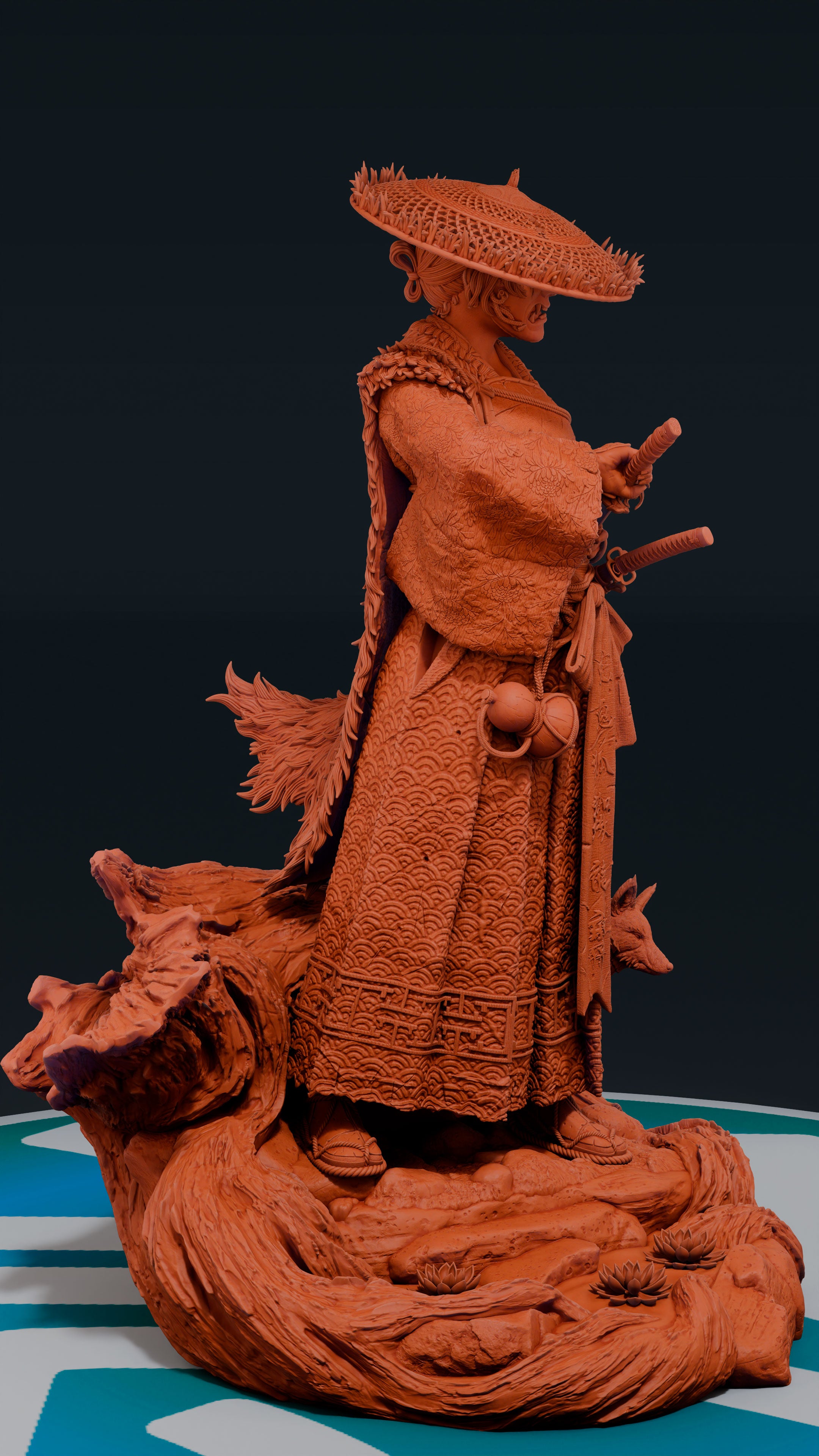 Atsu - Ghost of Yotei | Custom Statue 3D printed figure