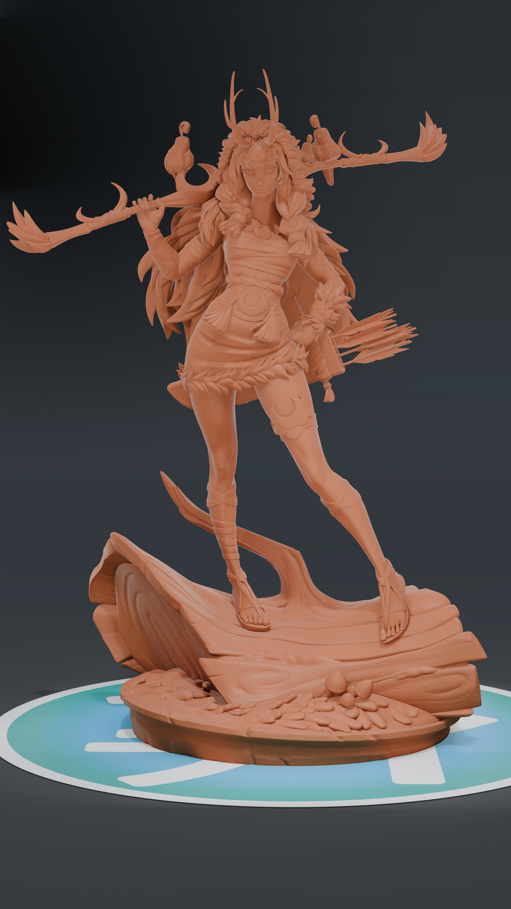 Artemis - Hades | Custom Statue 3D printed figure