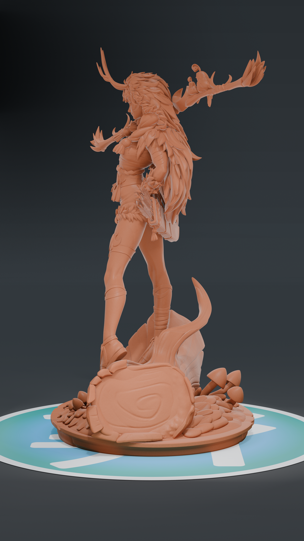 Artemis - Hades | Custom Statue 3D printed figure